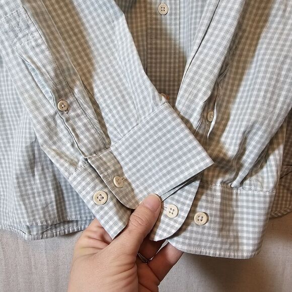 Timberland Shirt Mens Casual Long Sleeve Button Down Green Plaid 100% Cotton XL - Picture 7 of 12